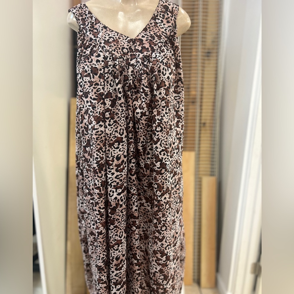 Leopard Print Brown dress